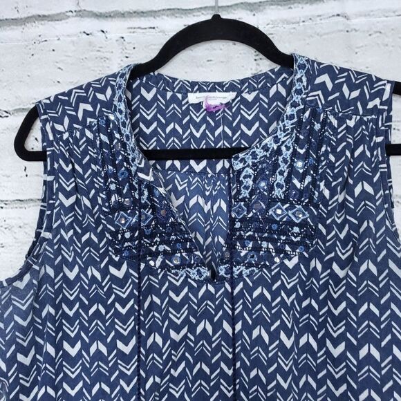 Beachlunchlounge sleeveless geometric shirt - Picture 7 of 12